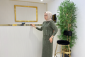 SAADA Etekli Takım – Haki Yeşil Denim & Triko İkili Set